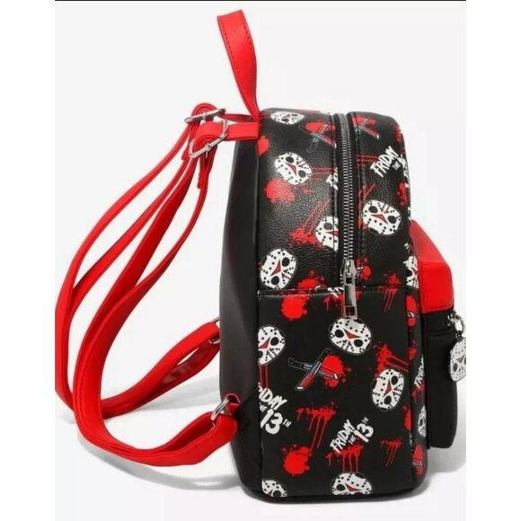 Friday The 13th Chibi Jason Mask Mini Backpack NWT - Picture 2 of 2